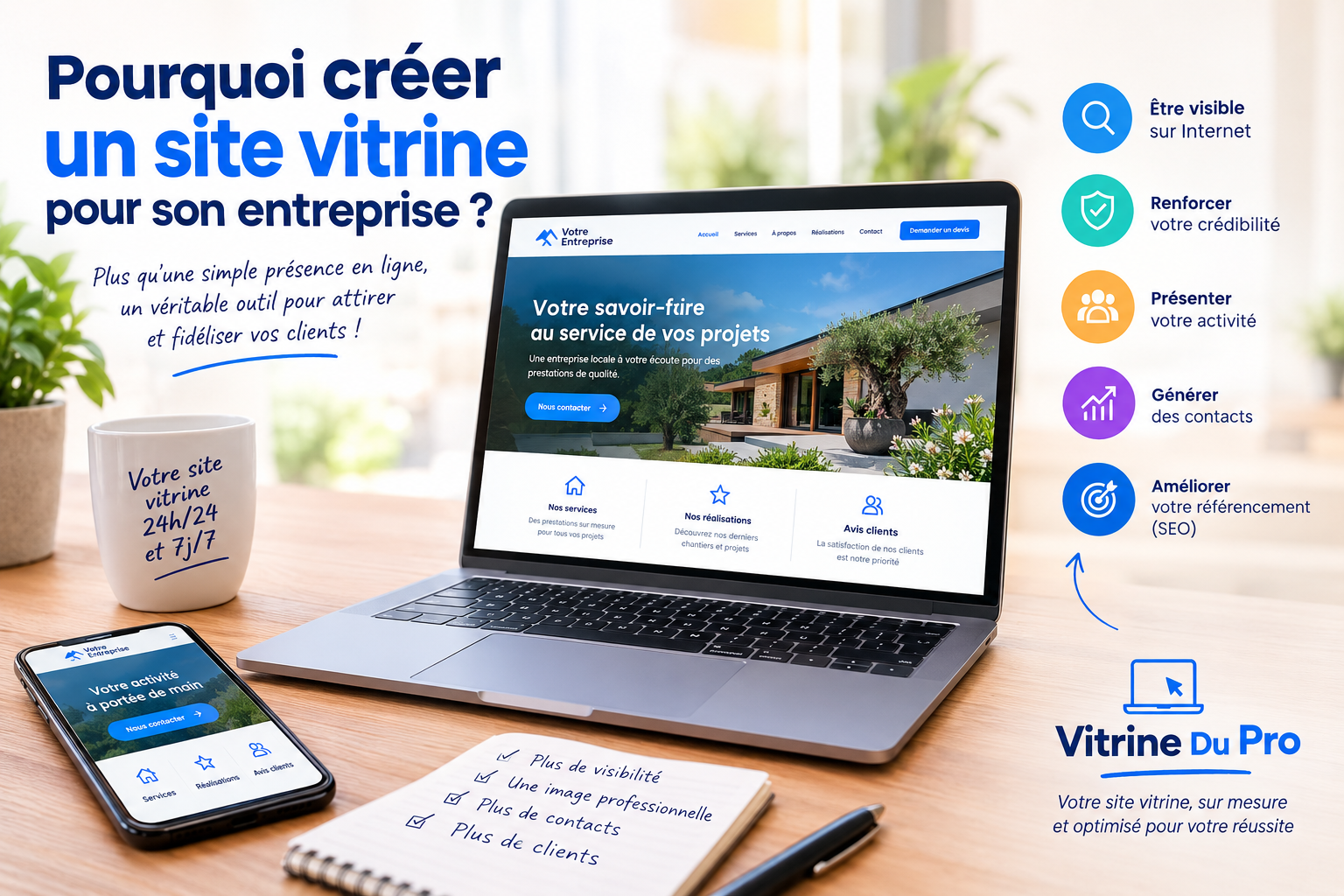 Pourquoi créer un site vitrine pour son entreprise ?